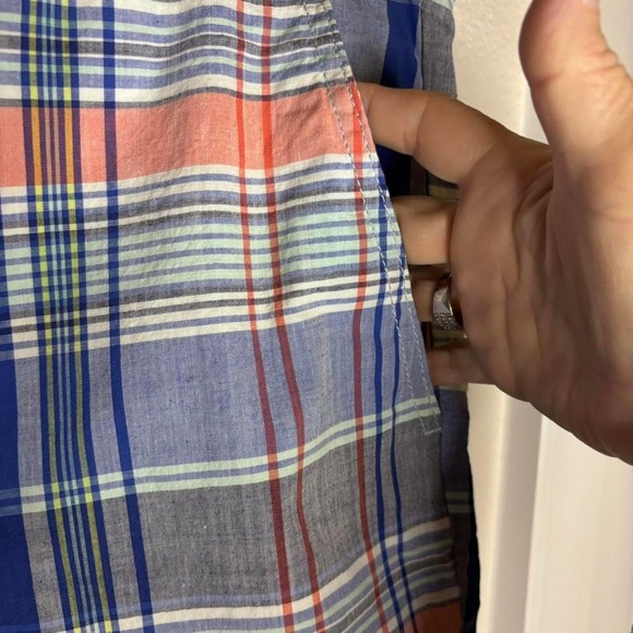 U.S. Polo Assn. Men's Blue Plaid Shorts, Golf - Picture 2 of 8